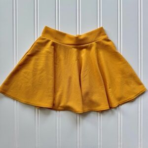 Urban Coco Mustard Yellow Skater Skirt | A-Line Mini | Cottagecore Indie Vibes